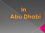 In Abu Dhabi - slide 1