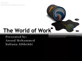 The World of Work