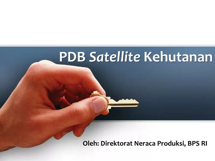 pdb satellite kehutanan