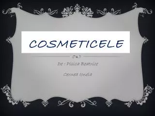 cosmeticele