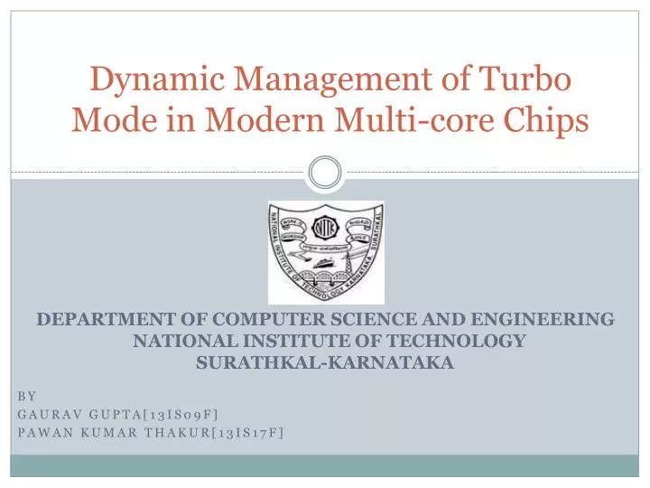 dynamic management of turbo mode in modern multi core chips