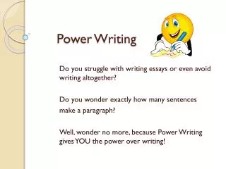 Power Writing