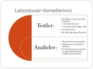 laboratuvar hizmetlerimiz