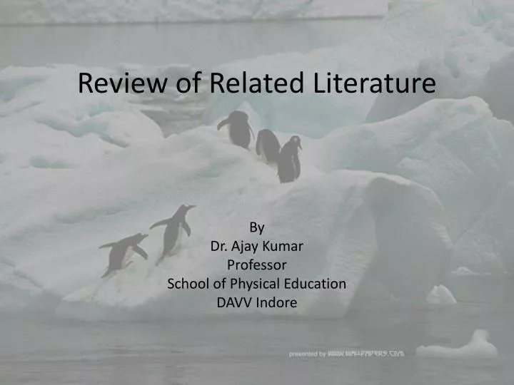 review of related literature