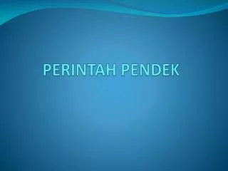 perintah pendek