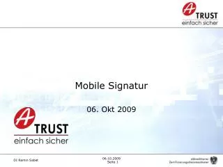 mobile signatur