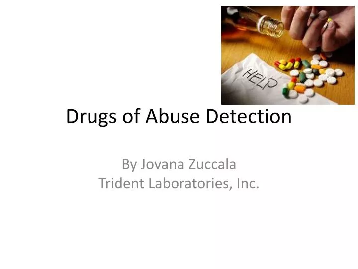 drugs of abuse detection