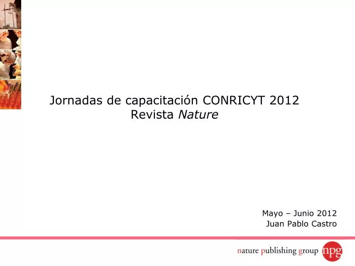 jornadas de capacitaci n conricyt 2012 revista nature