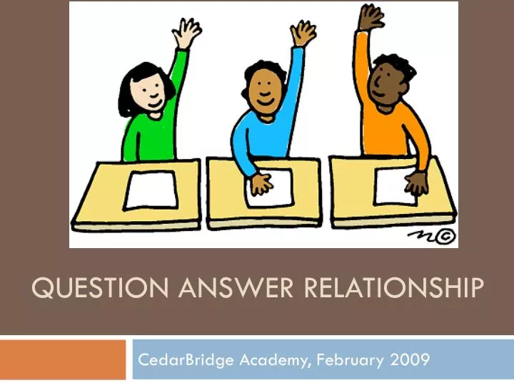 question answer relationship