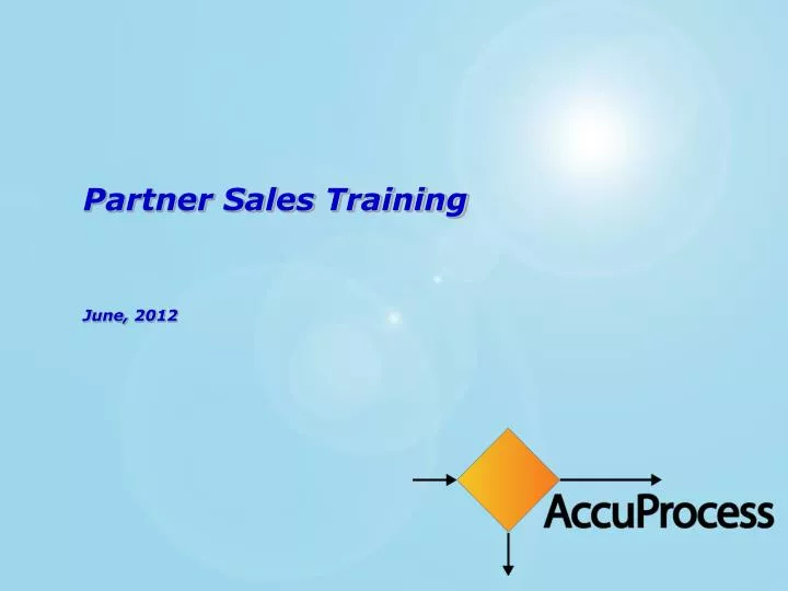 partner sales training june 2012