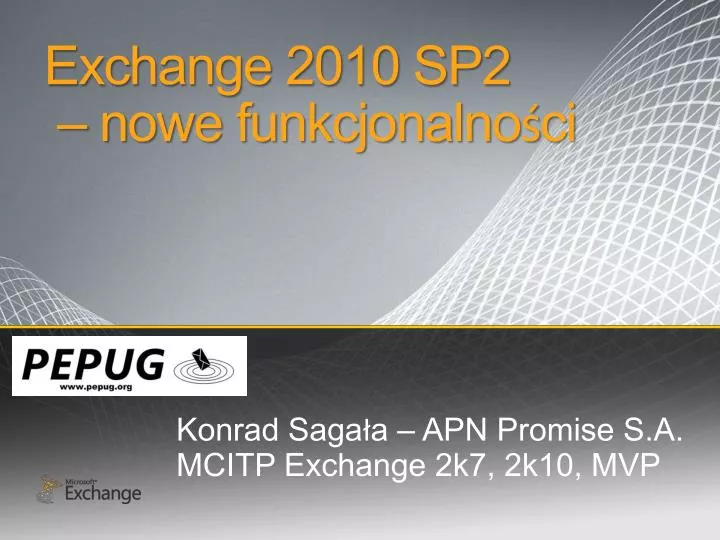 exchange 2010 sp2 nowe funkcjonalno ci