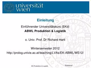 einleitung