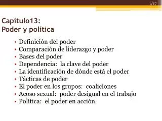 cap tulo13 poder y pol tica