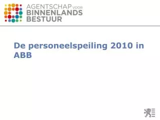 de personeelspeiling 2010 in abb