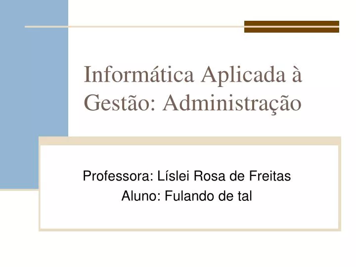 inform tica aplicada gest o administra o