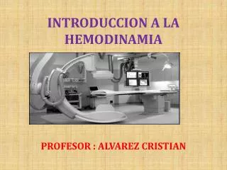 introduccion a la hemodinamia
