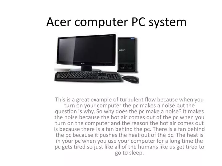acer computer pc system