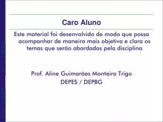 caro aluno