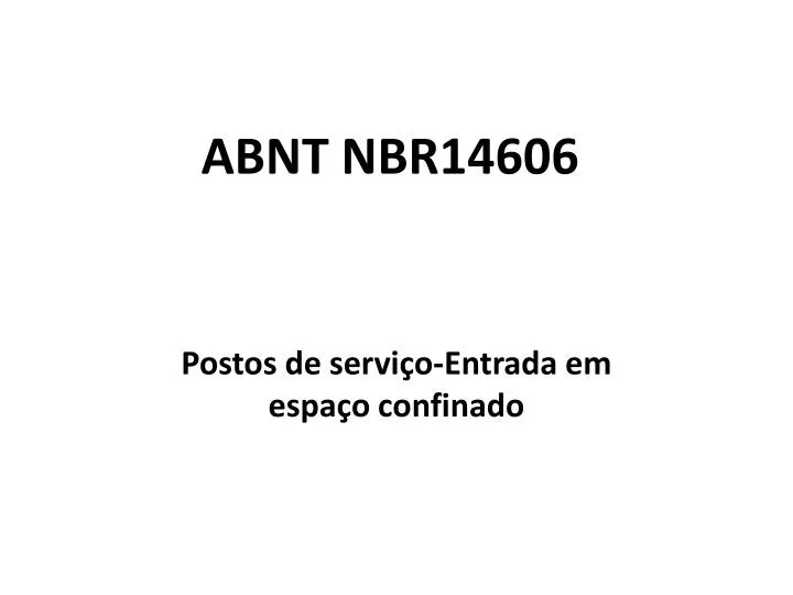 abnt nbr14606
