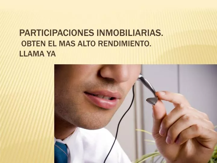 participaciones inmobiliarias obten el mas alto rendimiento llama ya