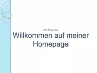 willkommen auf meiner homepage