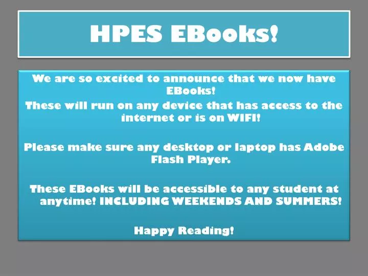 hpes ebooks