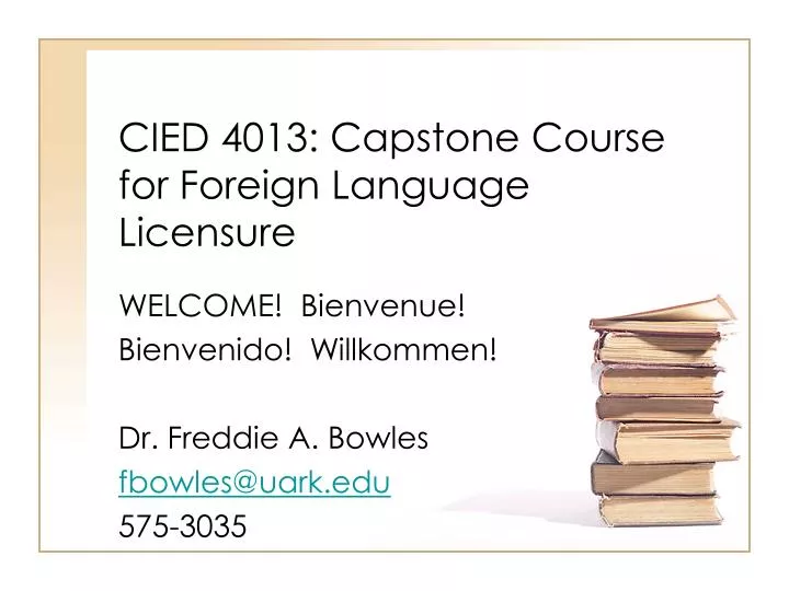cied 4013 capstone course for foreign language licensure