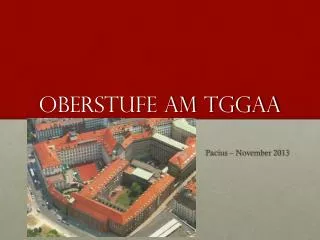 oberstufe am tggaa