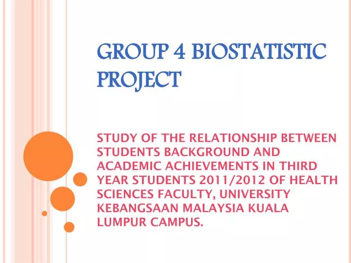 group 4 biostatistic project