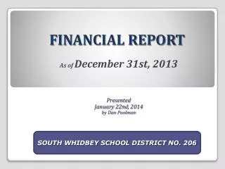 FINANCIAL REPORT