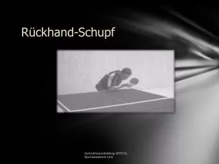 r ckhand schupf