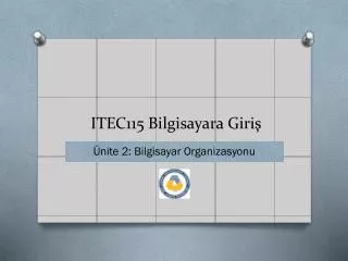 itec1 15 bilgisayara giri