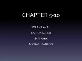 CHAPTER 5-10