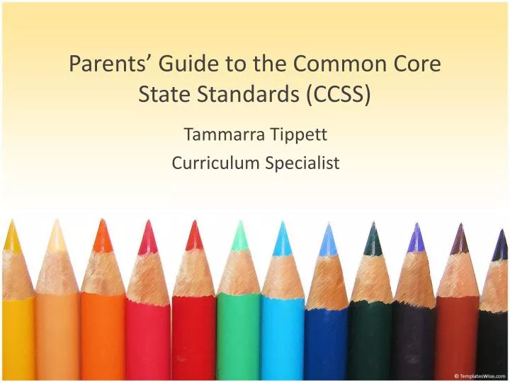 parents guide to the common core state standards ccss