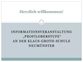 herzlich willkommen
