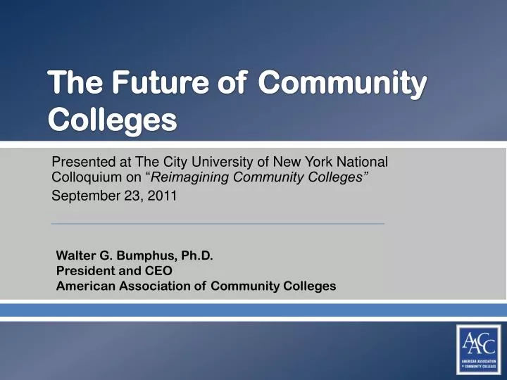 the future of community colleges