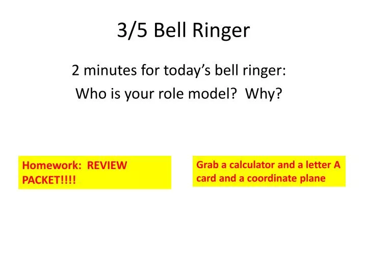 3 5 bell ringer