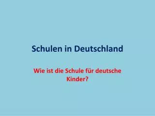 schulen in deutschland