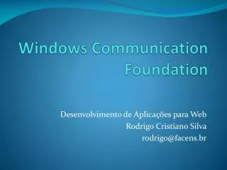 windows communication foundation
