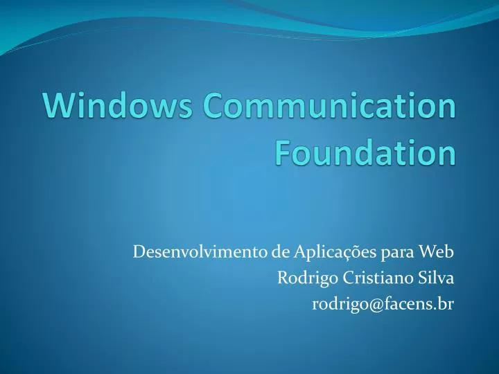 windows communication foundation