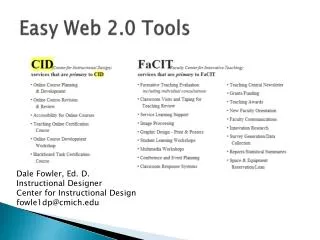 Easy Web 2.0 Tools