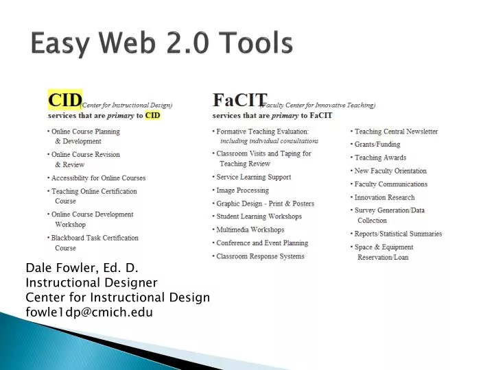 easy web 2 0 tools