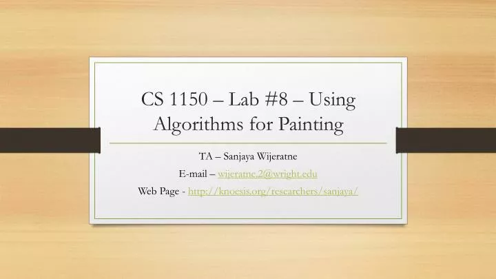 cs 1150 lab 8 using algorithms for painting