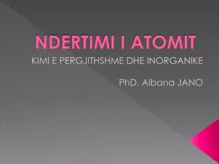 ndertimi i atomit