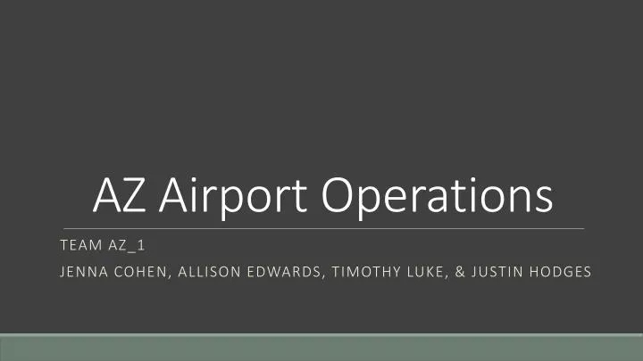 az airport operations