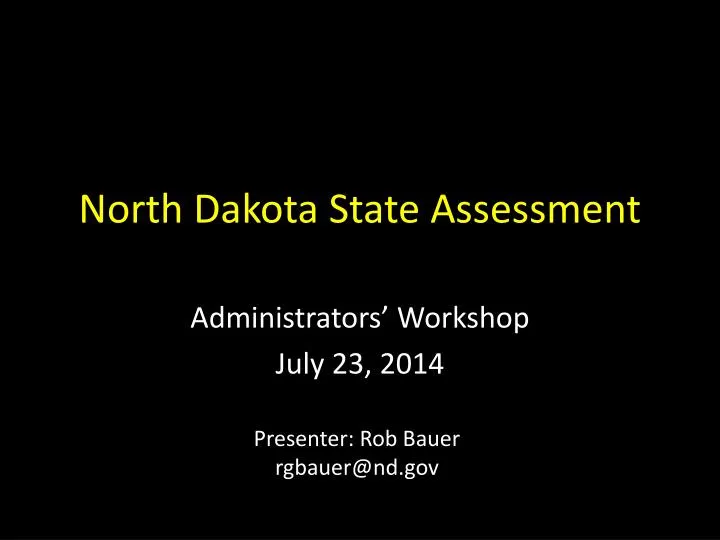 north dakota state assessment