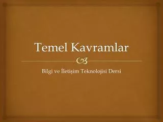 temel kavramlar