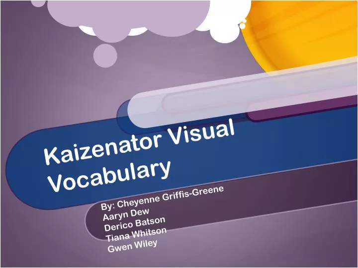 kaizenator visual vocabulary