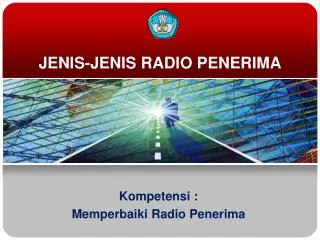 jenis jenis radio penerima