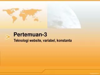 teknologi website variabel konstanta